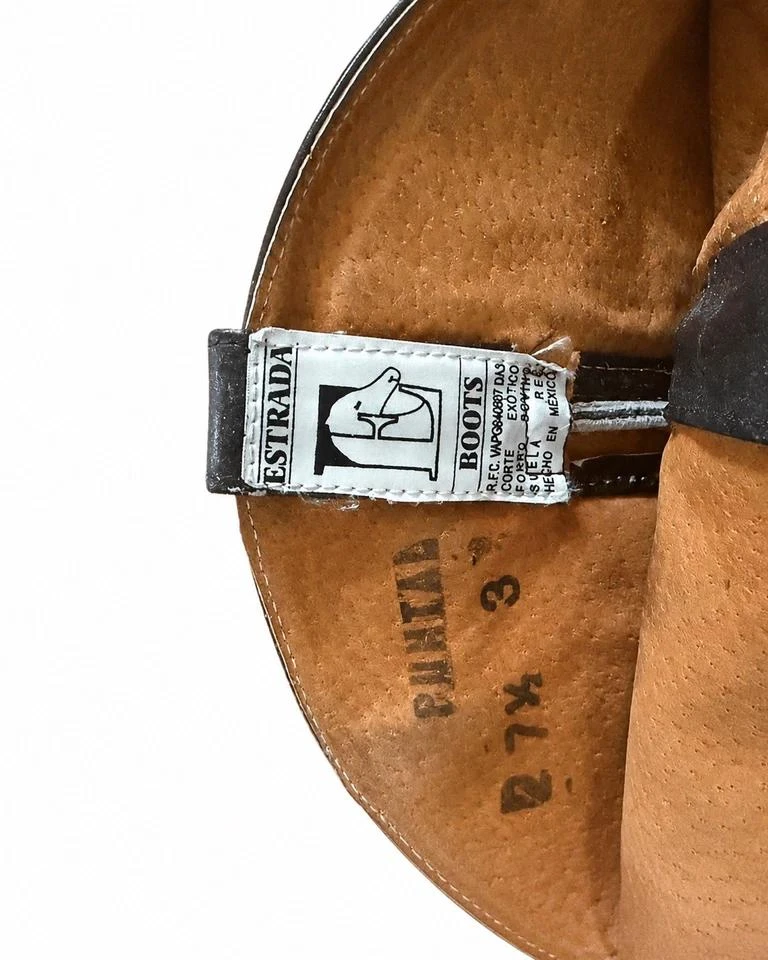 Botas de couro python verdadeiro Estrada Boots para homem 43 Mexico cowboy western – photo 9